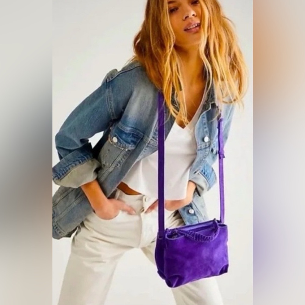 NWOT Free People Cody Suede Crossbody Bag